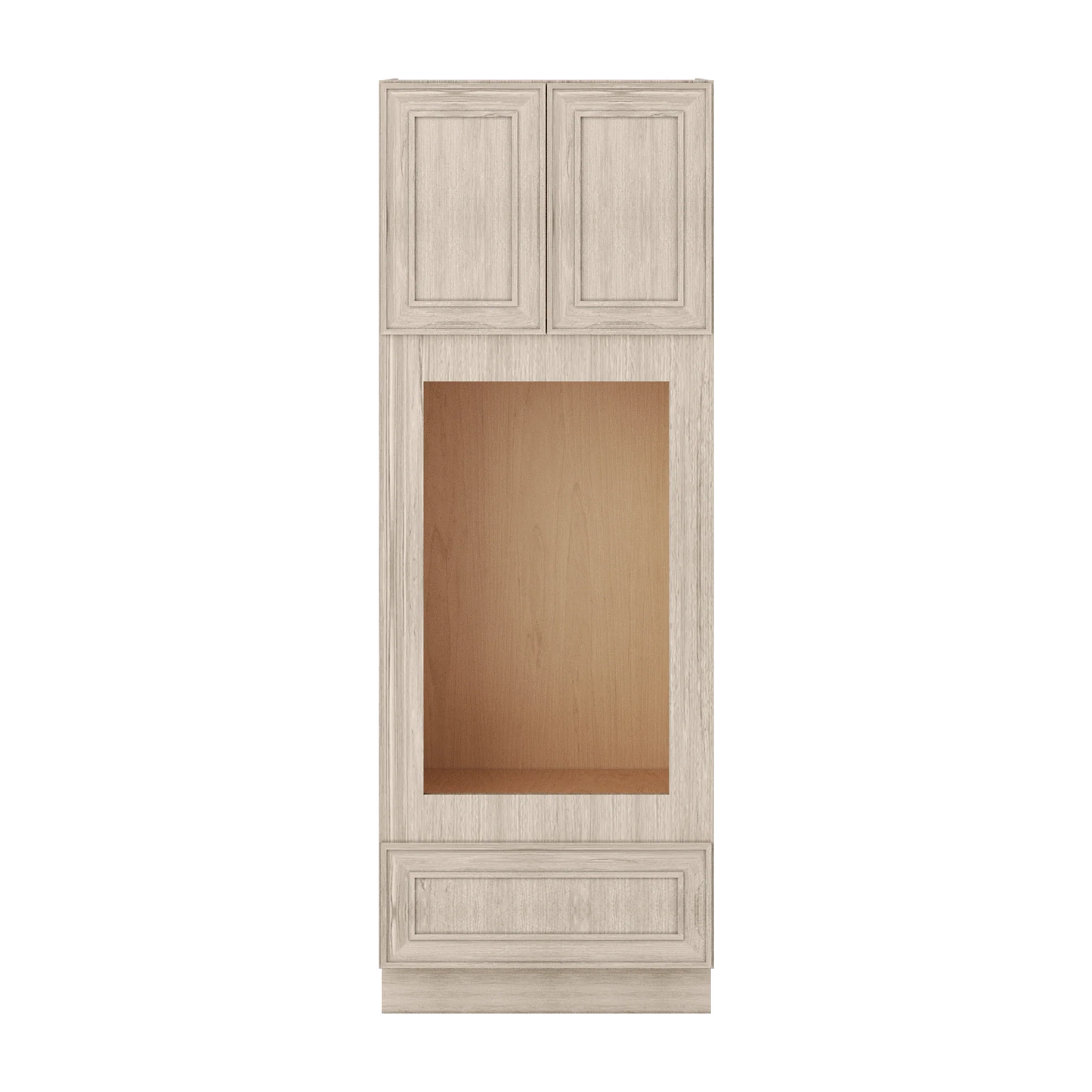 Ivory Elegant Craftsman Shaker OC3084U tall cabinet – close front view, RTA kitchen cabinet