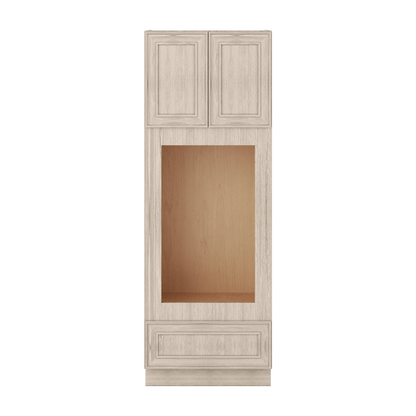 Ivory Elegant Craftsman Shaker OC3084U tall cabinet – close front view, RTA kitchen cabinet