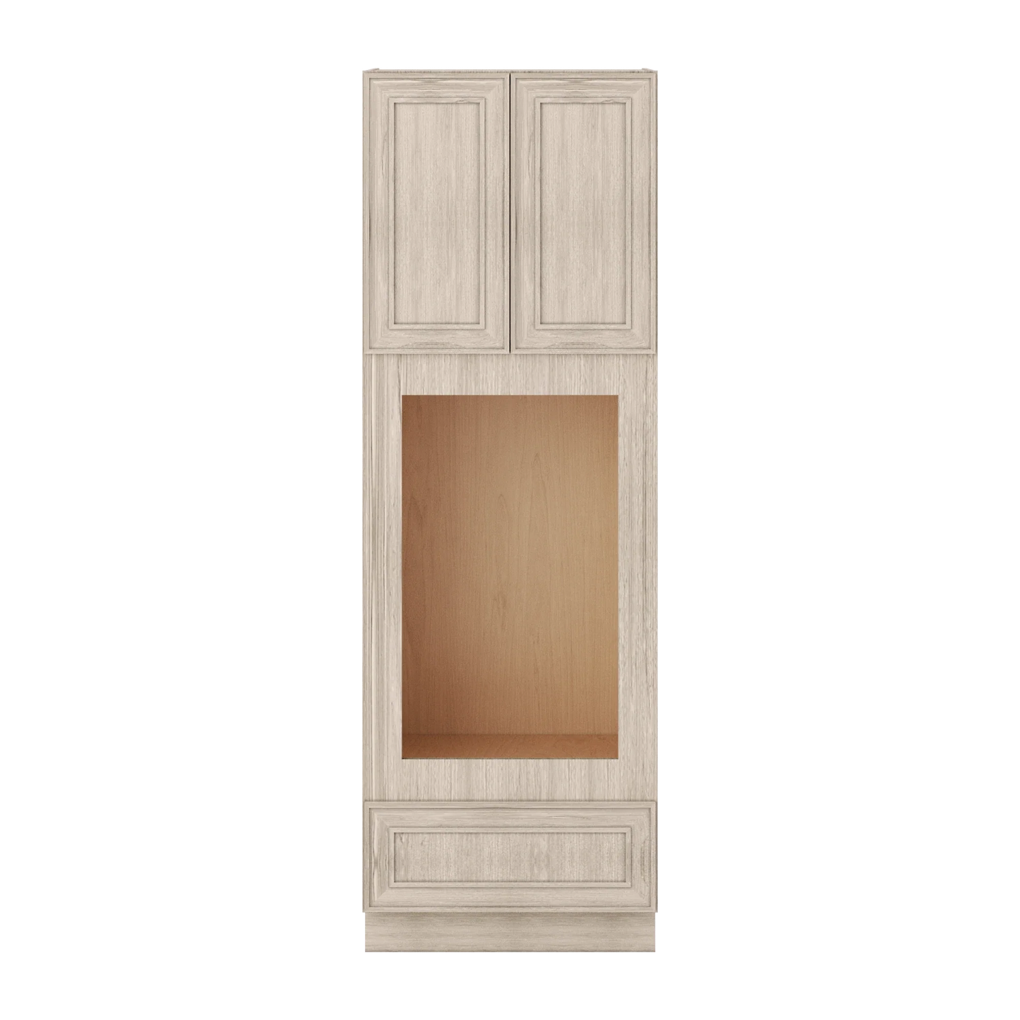 Ivory Elegant Craftsman Shaker OC3090U tall cabinet – close front view, RTA kitchen cabinet