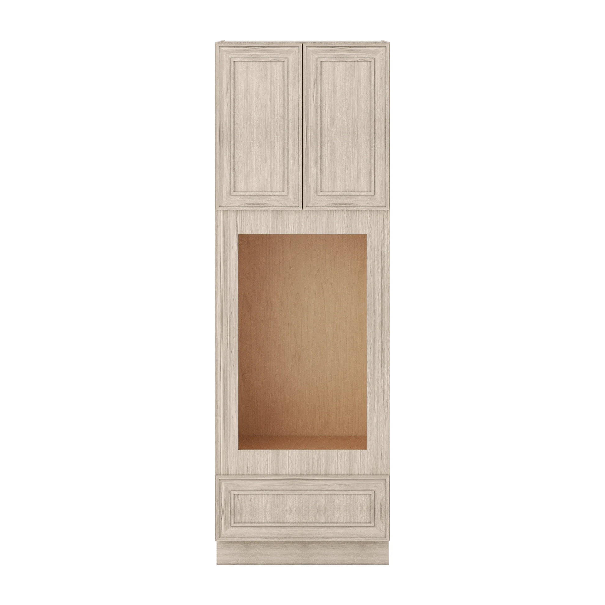 Ivory Elegant Craftsman Shaker OC3090U tall cabinet – close front view, RTA kitchen cabinet