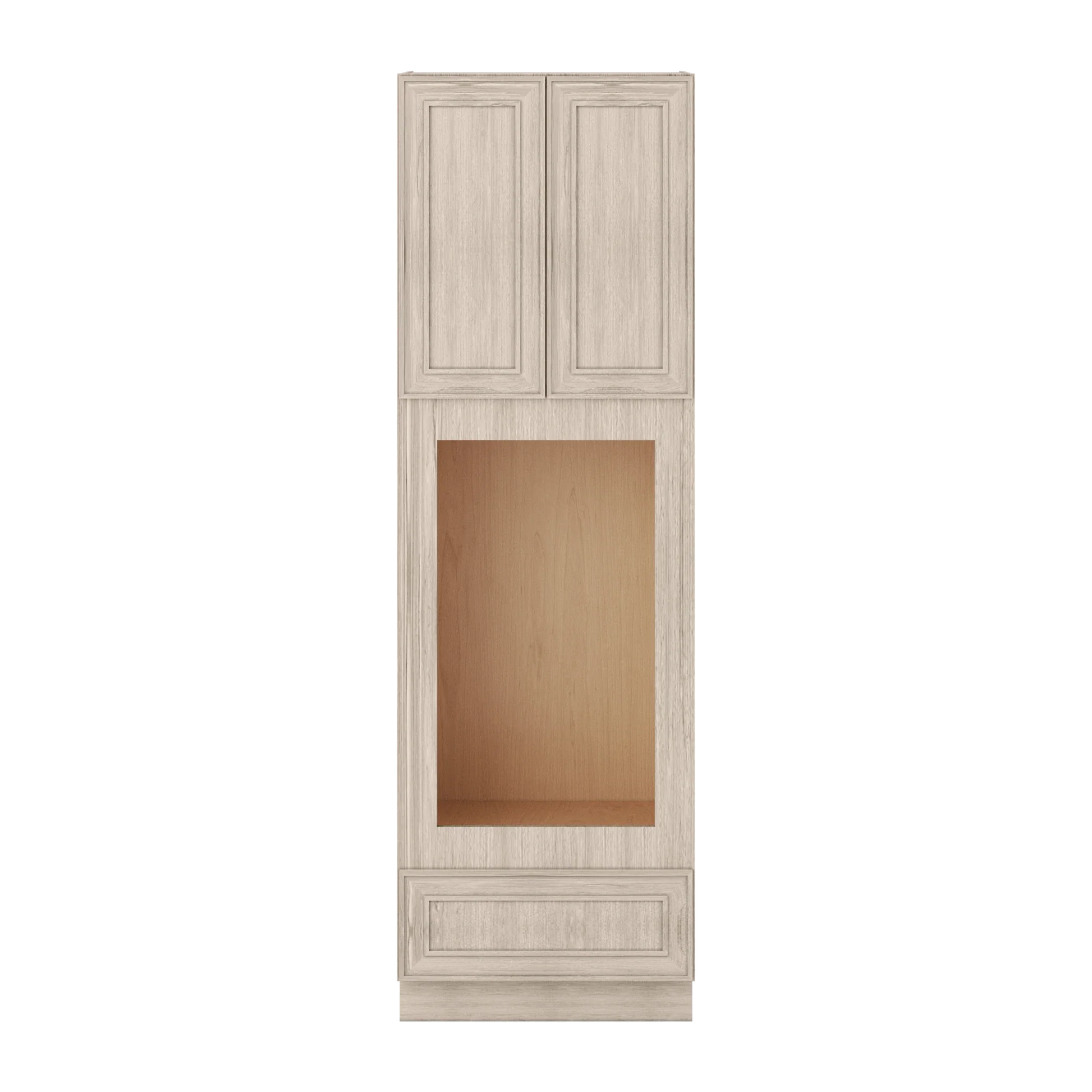 Ivory Elegant Craftsman Shaker OC3684U tall cabinet – close front view, RTA kitchen cabinet