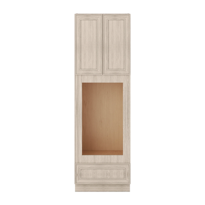Ivory Elegant Craftsman Shaker OC3684U tall cabinet – close front view, RTA kitchen cabinet