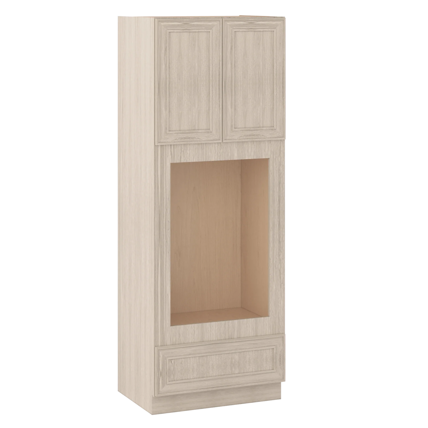 Ivory Elegant Craftsman Shaker OC3690U tall cabinet – close angle view, RTA kitchen cabinet