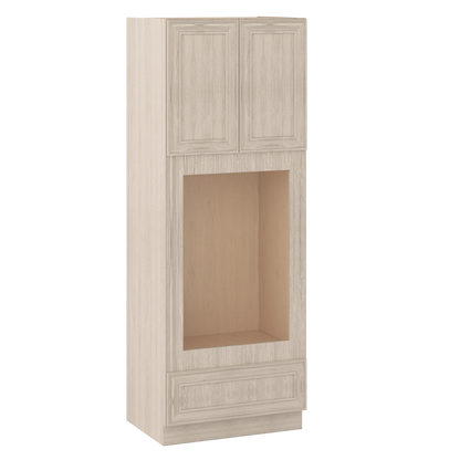 Ivory Elegant Craftsman Shaker OC3690U tall cabinet – close angle view, RTA kitchen cabinet
