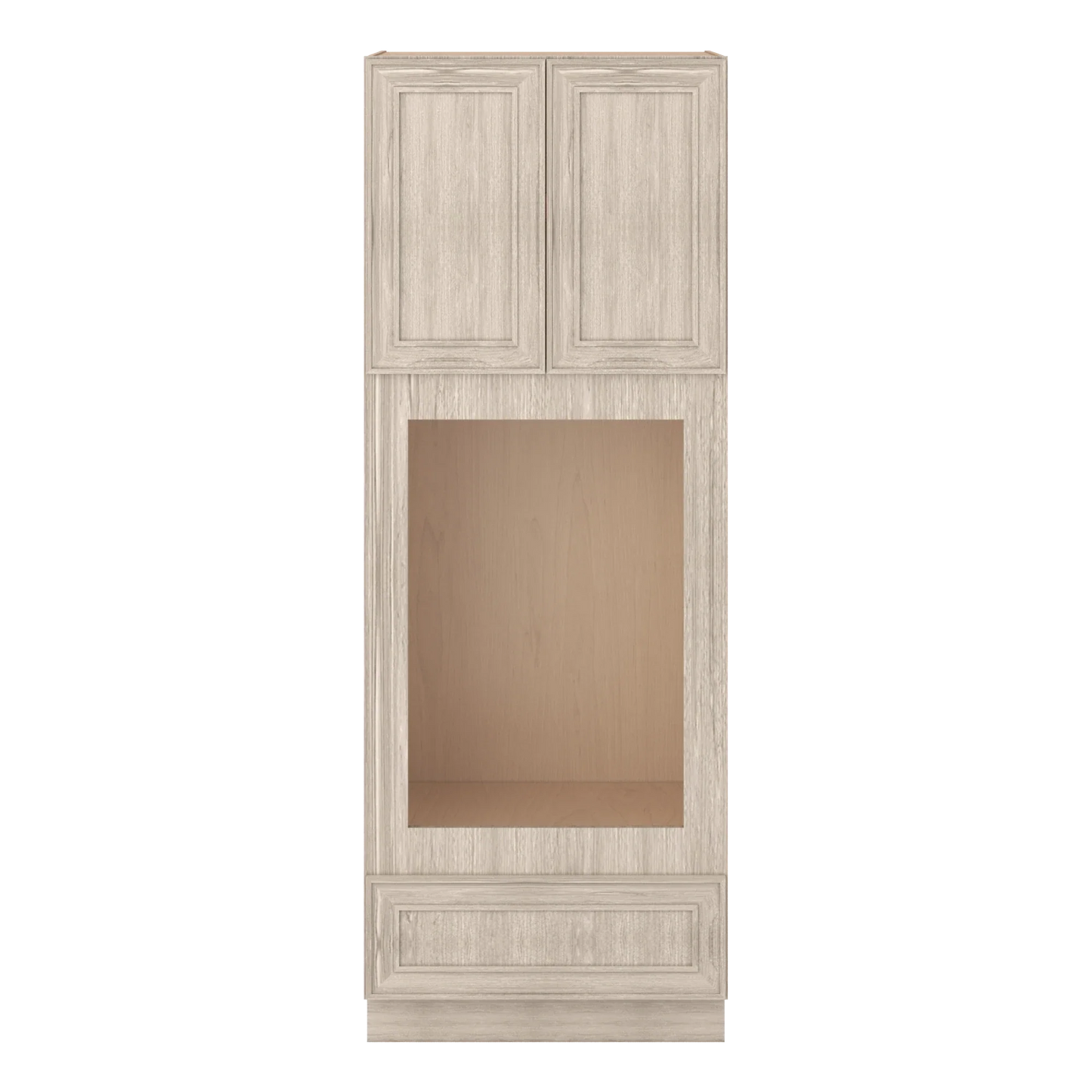 Ivory Elegant Craftsman Shaker OC3690U tall cabinet – close front view, RTA kitchen cabinet