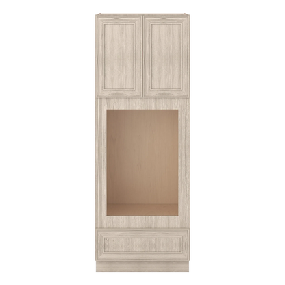 Ivory Elegant Craftsman Shaker OC3690U tall cabinet – close front view, RTA kitchen cabinet