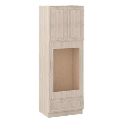 Ivory Elegant Craftsman Shaker OC3696U tall cabinet – close angle view, RTA kitchen cabinet