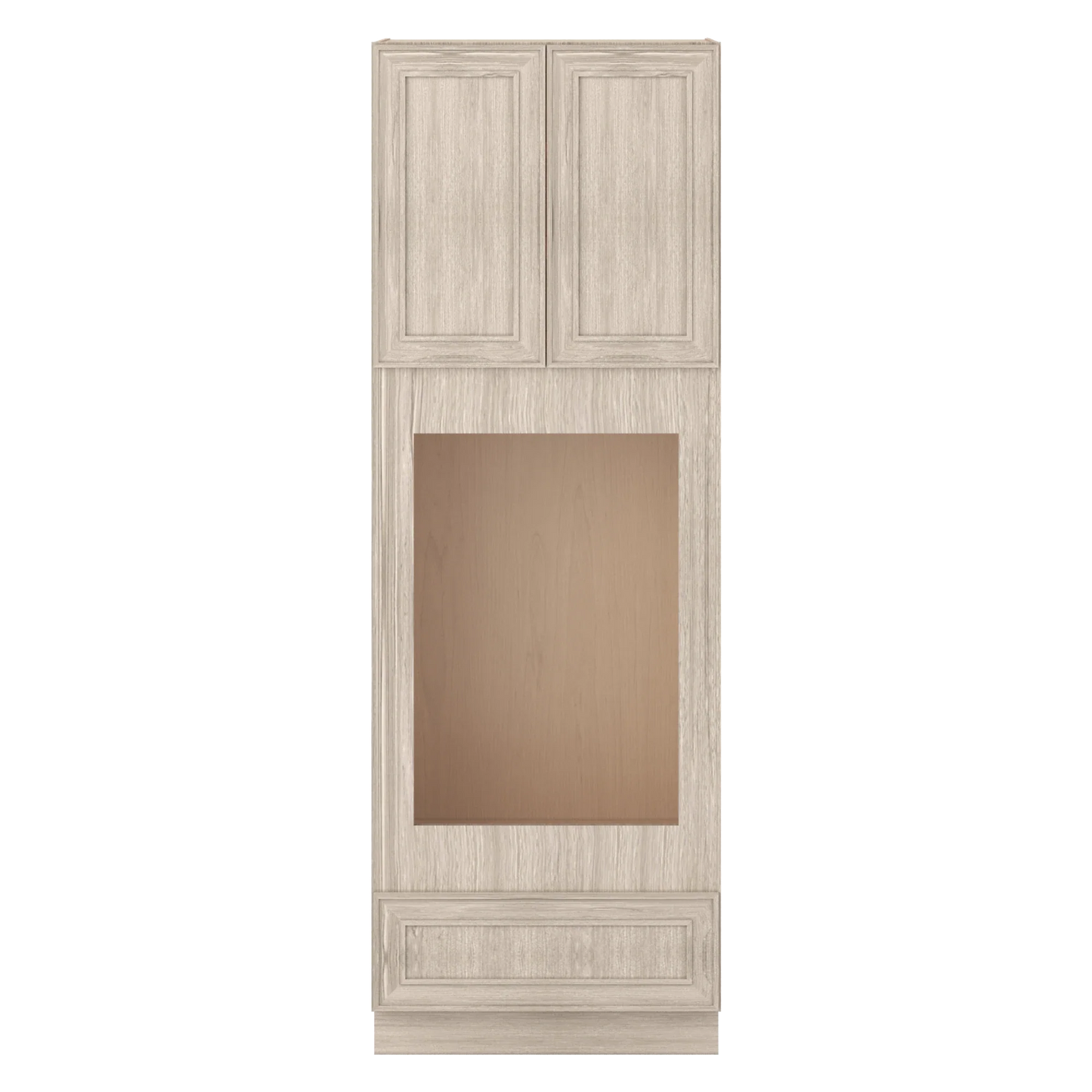 Ivory Elegant Craftsman Shaker OC3696U tall cabinet – close front view, RTA kitchen cabinet