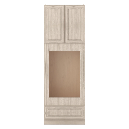 Ivory Elegant Craftsman Shaker OC3696U tall cabinet – close front view, RTA kitchen cabinet