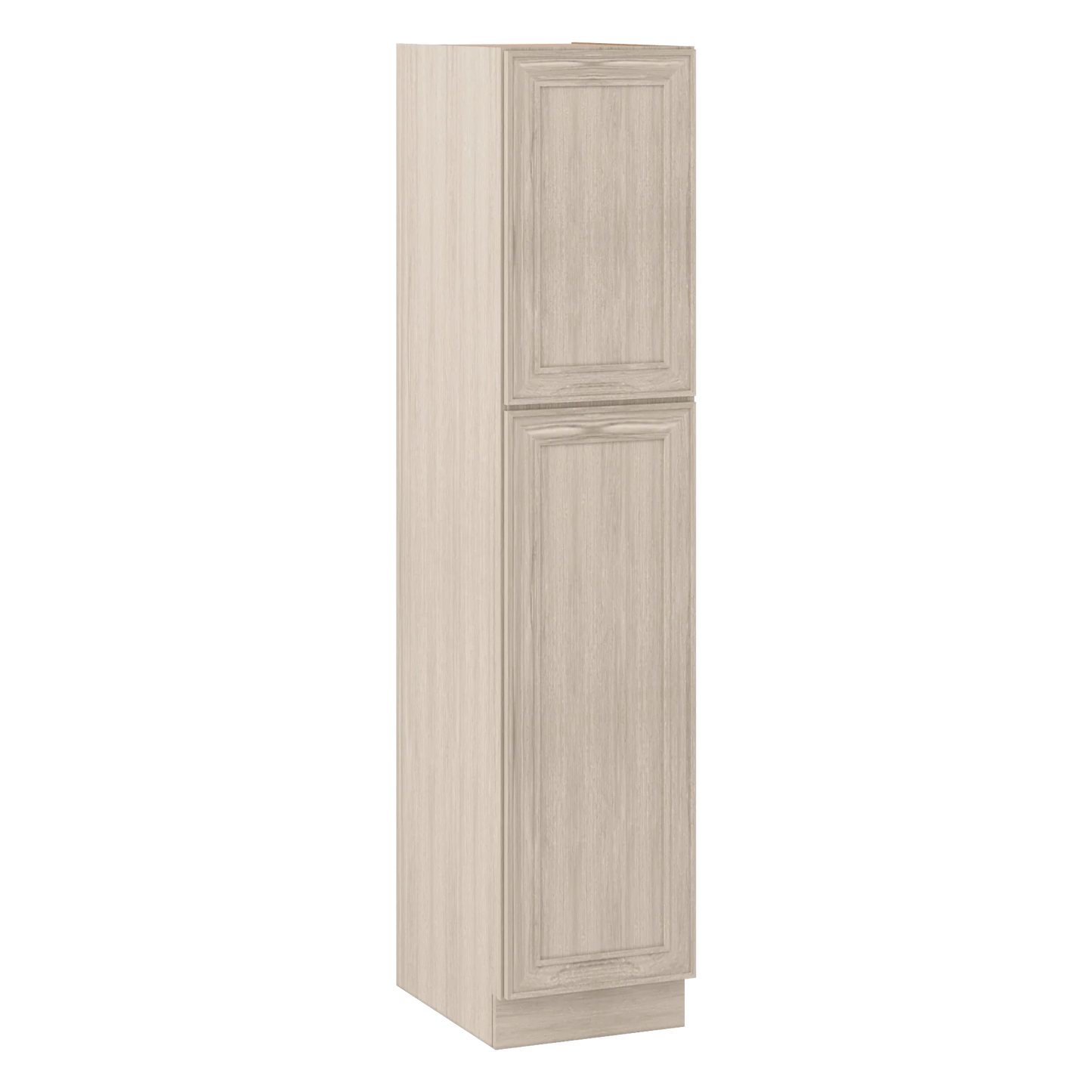 Ivory Elegant Craftsman Shaker PC1884 tall cabinet – close angle view, RTA kitchen cabinet