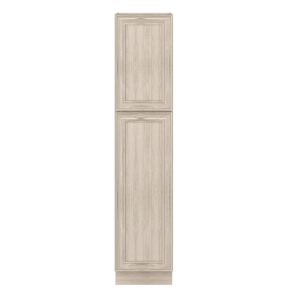 Ivory Elegant Craftsman Shaker PC1884 tall cabinet – close front view, RTA kitchen cabinet