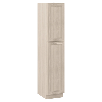 Ivory Elegant Craftsman Shaker PC1890 tall cabinet – close angle view, RTA kitchen cabinet