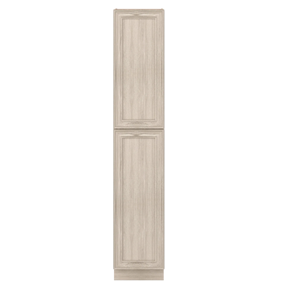 Ivory Elegant Craftsman Shaker PC1896 tall cabinet – close front view, RTA kitchen cabinet