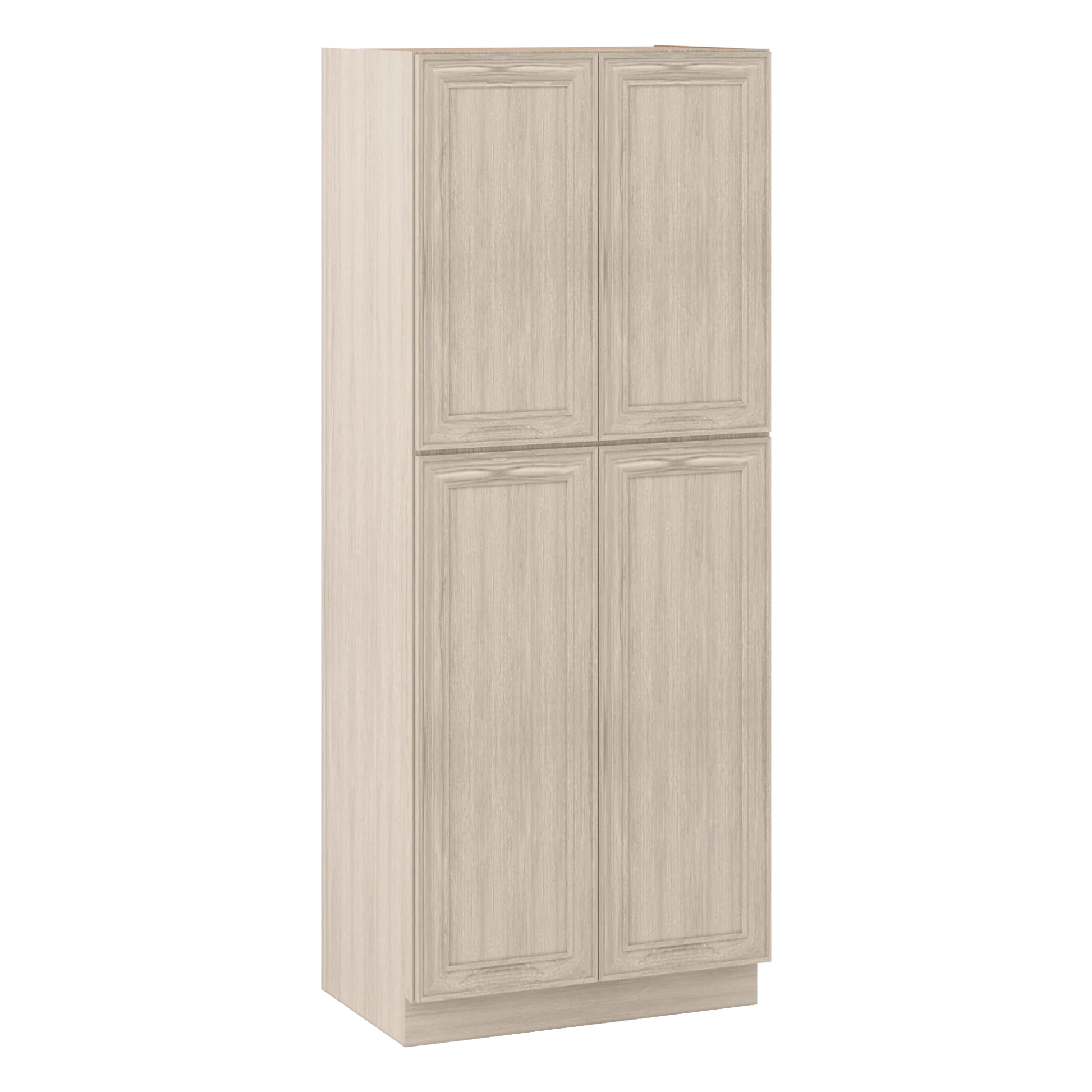 Ivory Elegant Craftsman Shaker PC3690 tall cabinet – close angle view, RTA kitchen cabinet