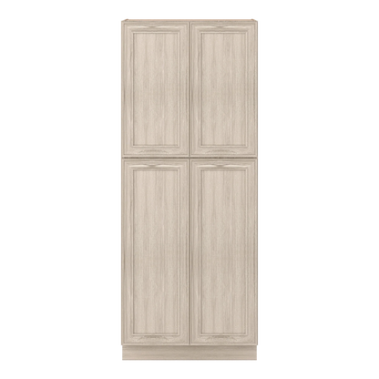 Ivory Elegant Craftsman Shaker PC3690 tall cabinet – close front view, RTA kitchen cabinet