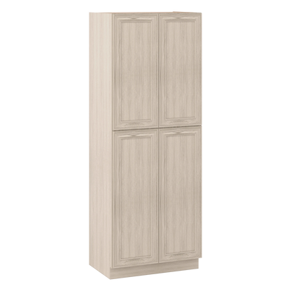 84" Tall Pantry 18", 24", 30" & 36" Wide Ivory Elegant Craftsman Shaker 1-1/4" Overlay Cabinet