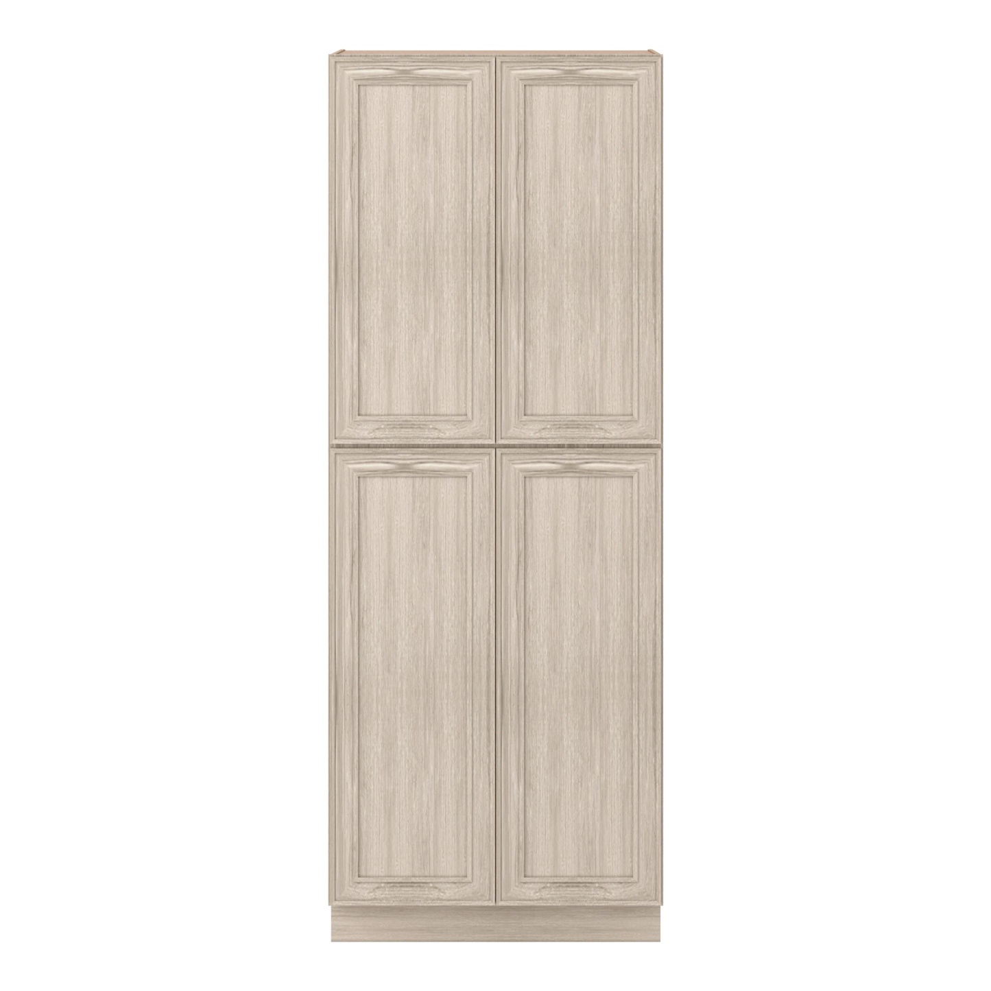 84" Tall Pantry 18", 24", 30" & 36" Wide Ivory Elegant Craftsman Shaker 1-1/4" Overlay Cabinet