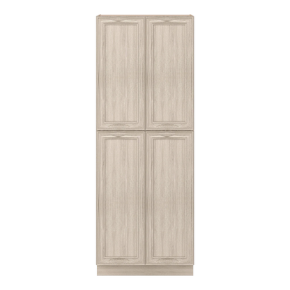 Ivory Elegant Craftsman Shaker PC3696 tall cabinet – close front view, RTA kitchen cabinet