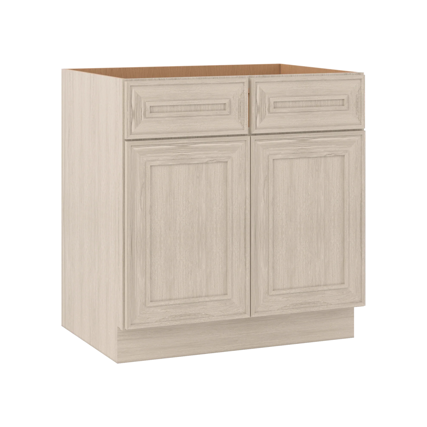 Ivory Elegant Craftsman Shaker SB33 base cabinet – close angle view, RTA kitchen cabinet