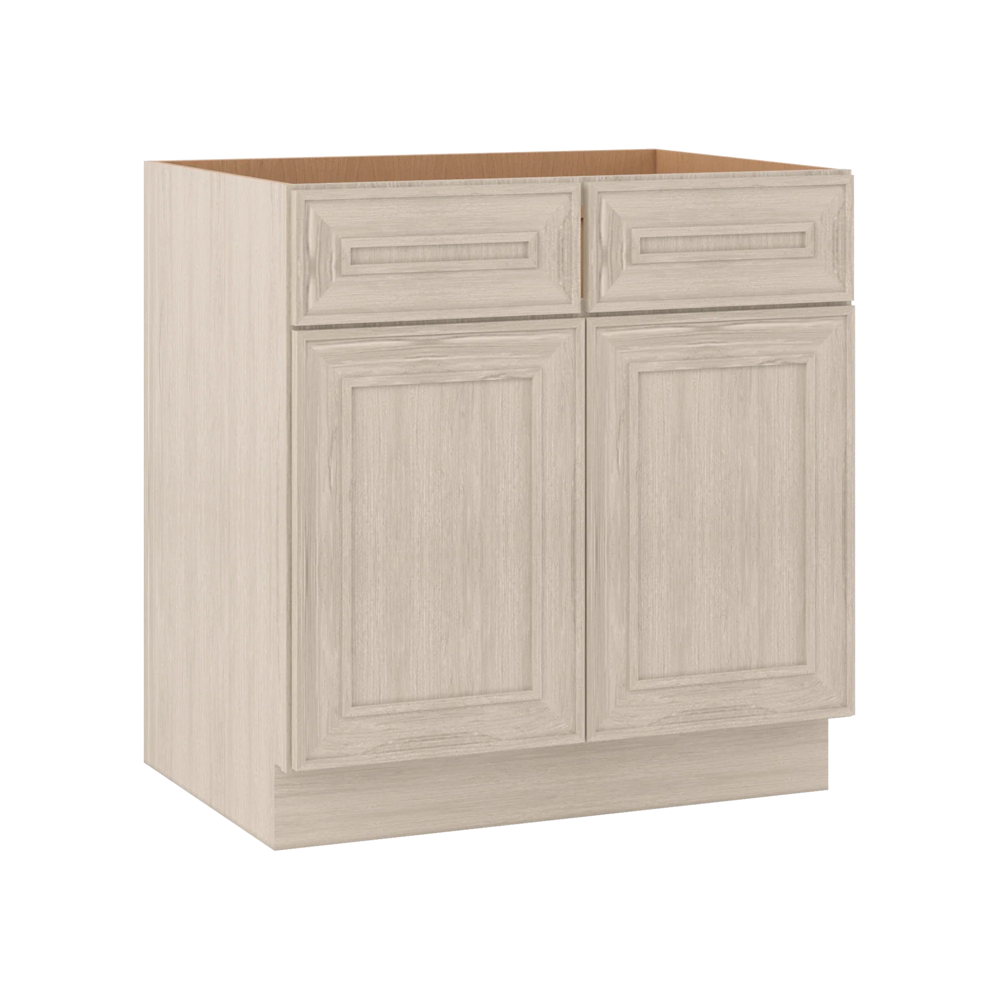 Ivory Elegant Craftsman Shaker SB33 base cabinet – close angle view, RTA kitchen cabinet