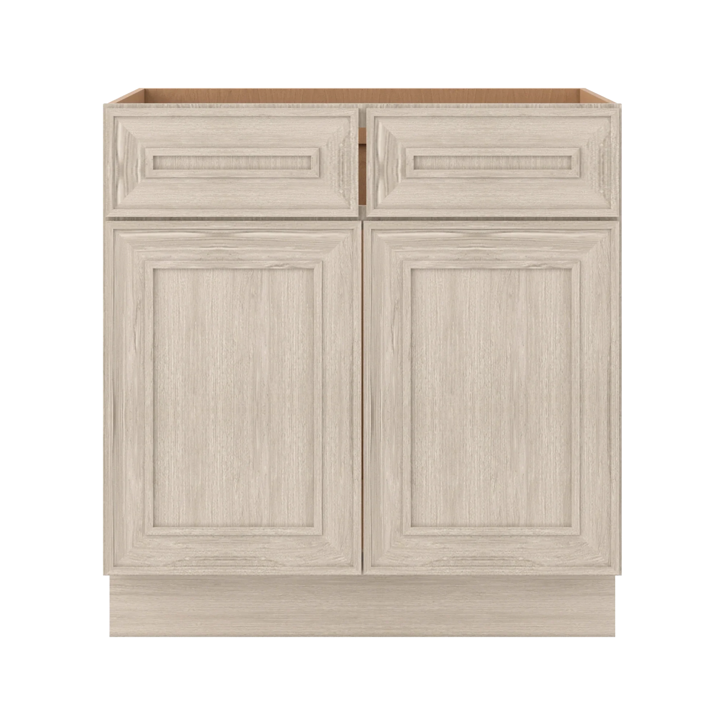 Ivory Elegant Craftsman Shaker SB33 base cabinet – close front view, RTA kitchen cabinet
