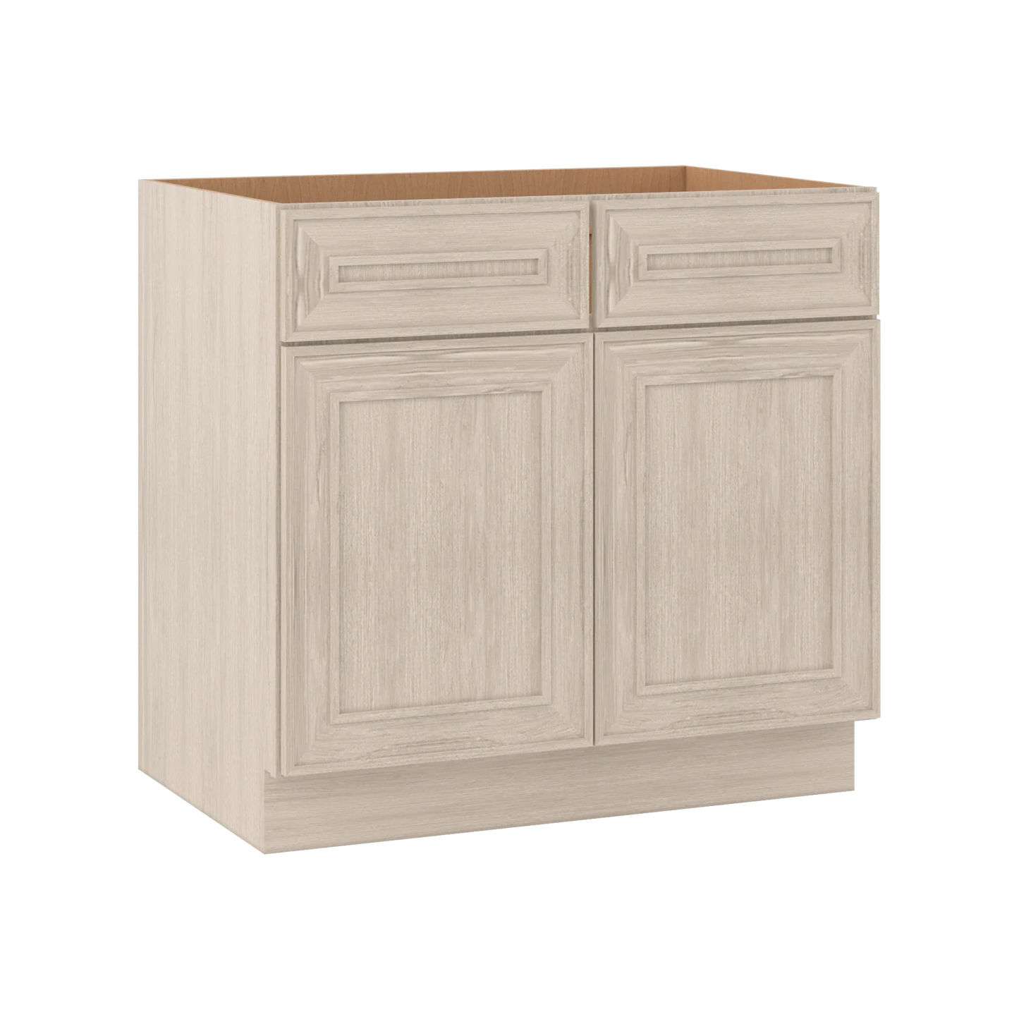 Ivory Elegant Craftsman Shaker SB36 base cabinet – close angle view, RTA kitchen cabinet