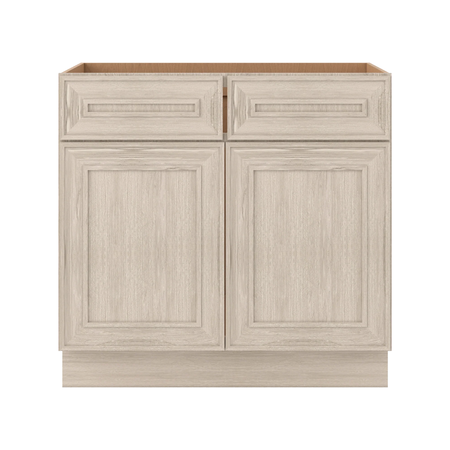 Ivory Elegant Craftsman Shaker SB36 base cabinet – close front view, RTA kitchen cabinet