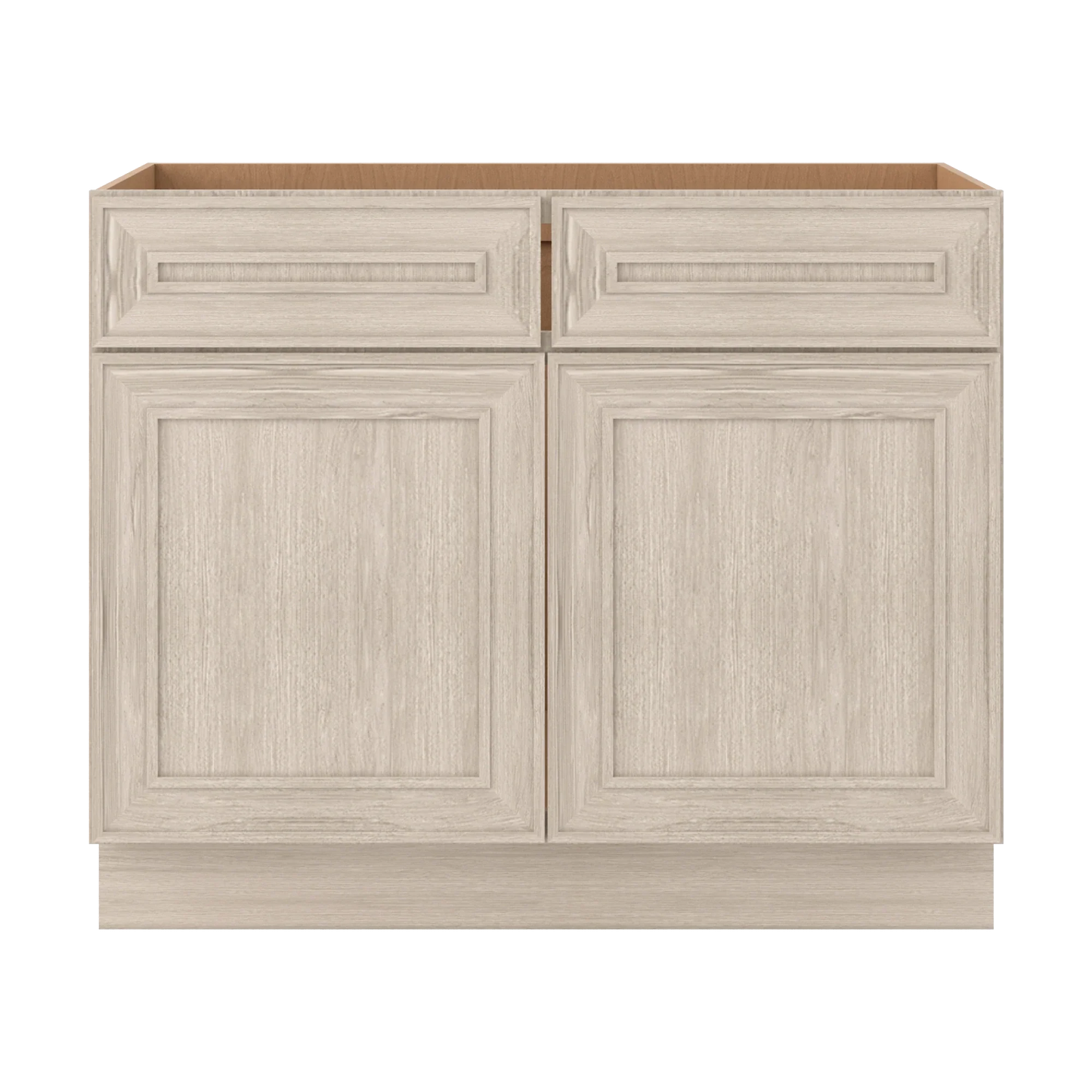 Ivory Elegant Craftsman Shaker SB42 base cabinet – close front view, RTA kitchen cabinet