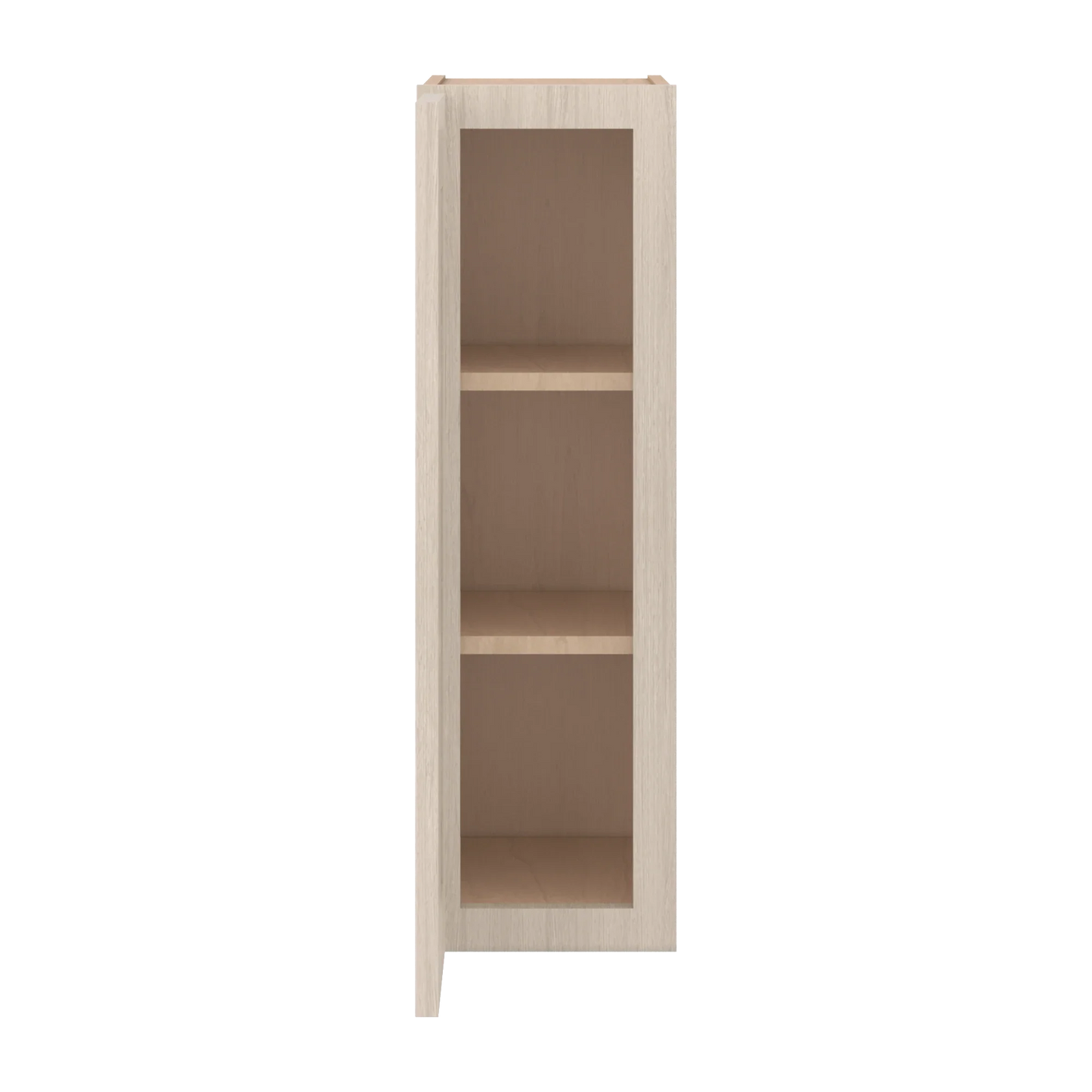 Ivory Elegant Craftsman Shaker W0930 wall cabinet – open front view, RTA kitchen cabinet