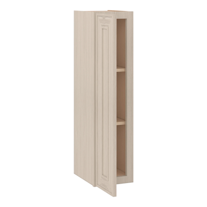 Ivory Elegant Craftsman Shaker W0936 wall cabinet – open angle view, RTA kitchen cabinet