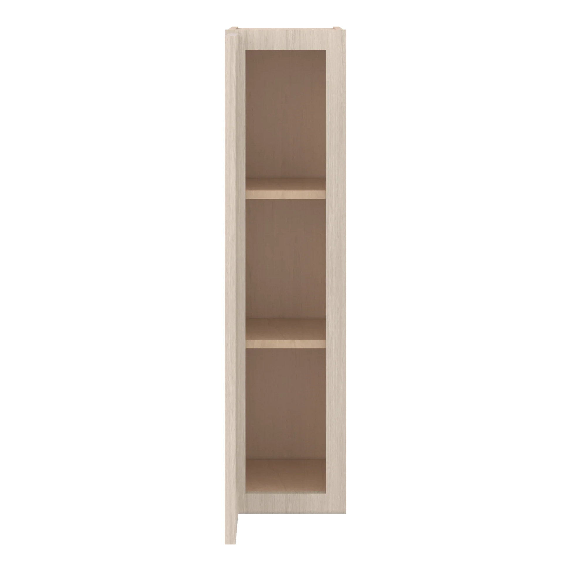 Ivory Elegant Craftsman Shaker W0936 wall cabinet – open front view, RTA kitchen cabinet