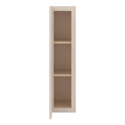 Ivory Elegant Craftsman Shaker W0936 wall cabinet – open front view, RTA kitchen cabinet