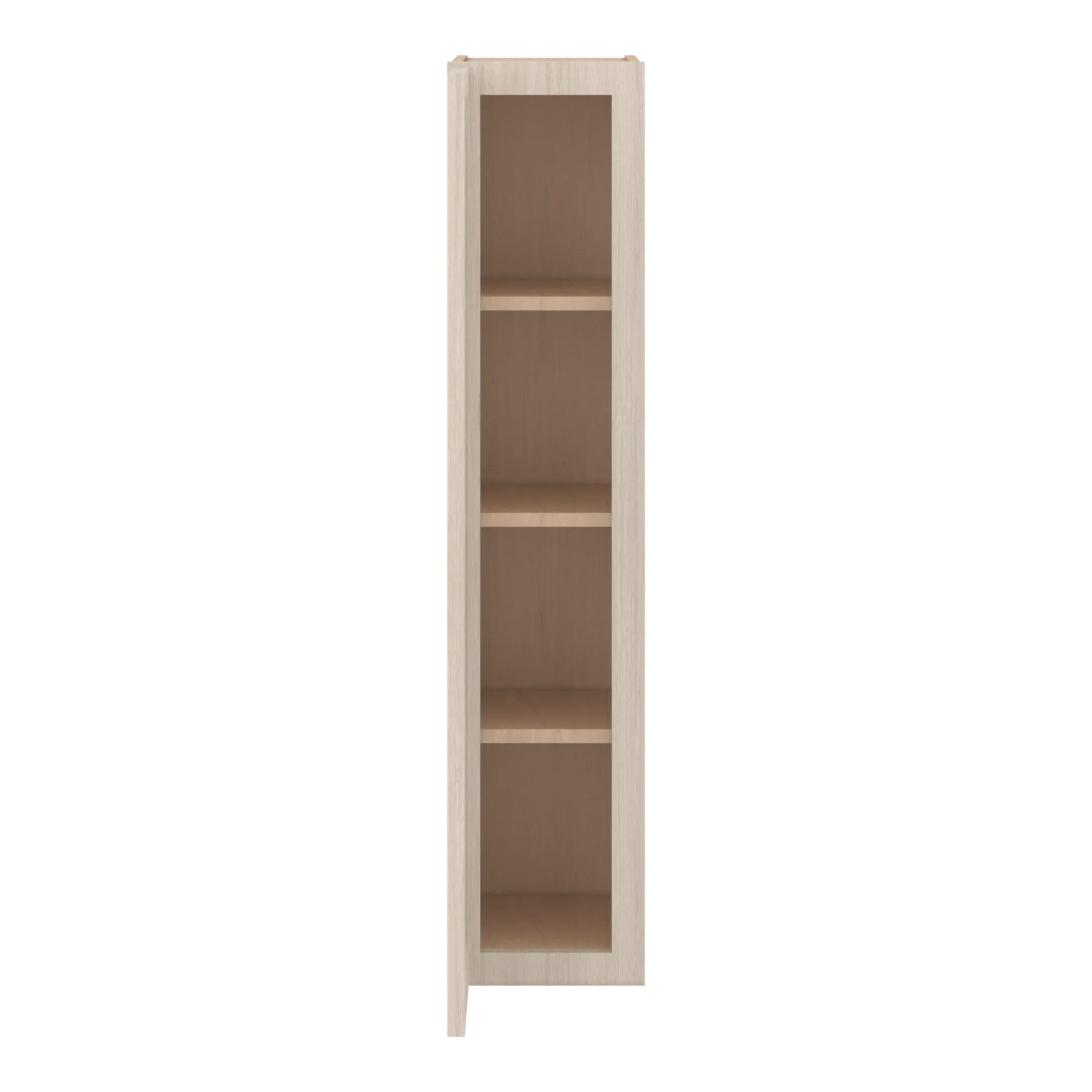 Ivory Elegant Craftsman Shaker W0942 wall cabinet – open front view, RTA kitchen cabinet