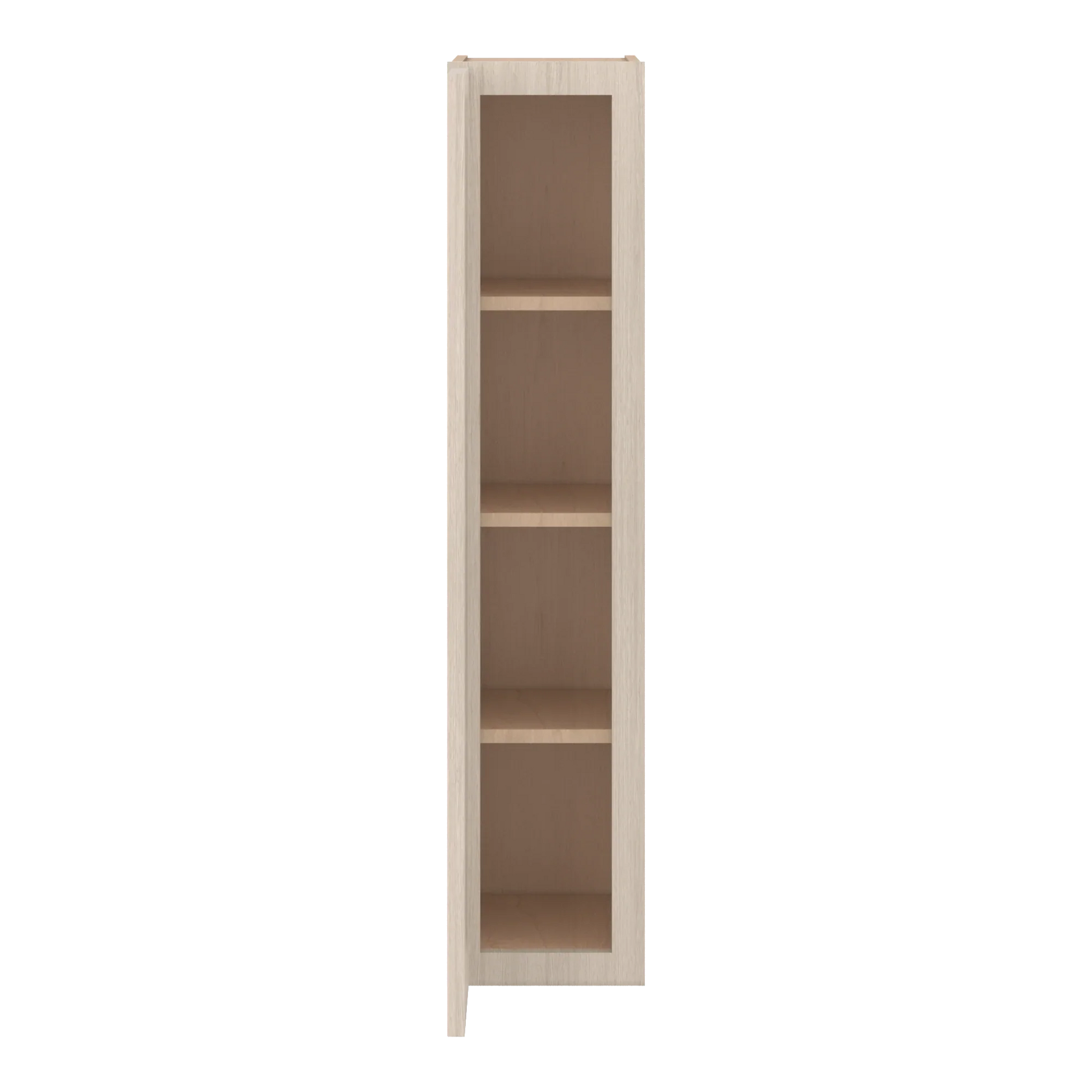 Ivory Elegant Craftsman Shaker W0942 wall cabinet – open front view, RTA kitchen cabinet