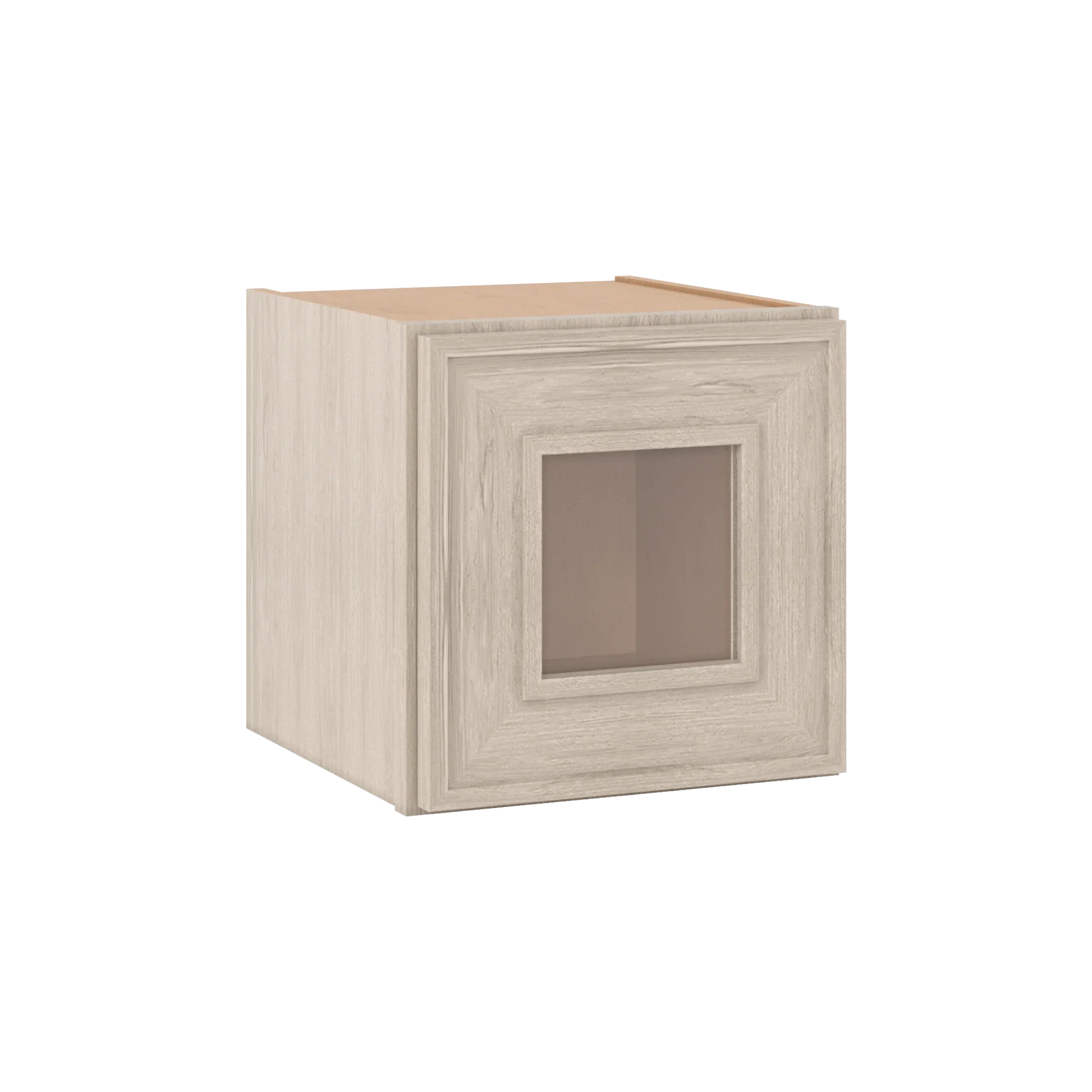 Ivory Elegant Craftsman Shaker W1212GD wall cabinet – close angle view, RTA kitchen cabinet