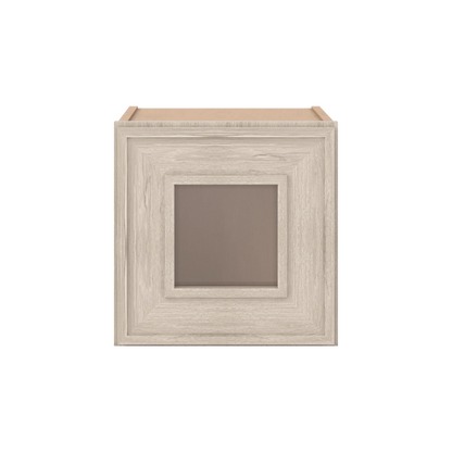 Ivory Elegant Craftsman Shaker W1212GD wall cabinet – close front view, RTA kitchen cabinet