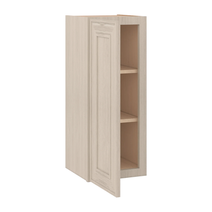 Ivory Elegant Craftsman Shaker W1230 wall cabinet – open angle view, RTA kitchen cabinet