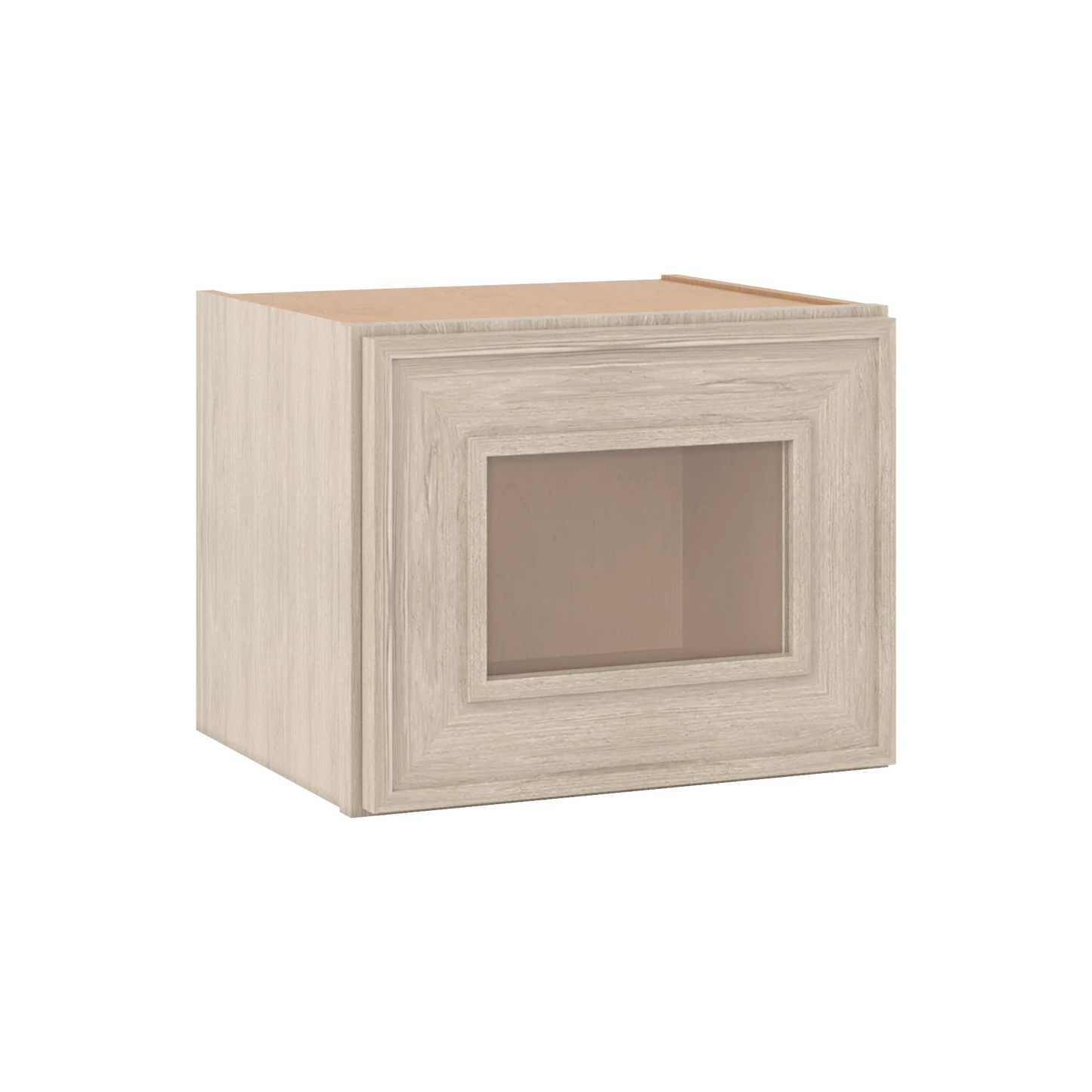 Ivory Elegant Craftsman Shaker W1512GD wall cabinet – close angle view, RTA kitchen cabinet