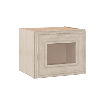 Ivory Elegant Craftsman Shaker W1512GD wall cabinet – close angle view, RTA kitchen cabinet
