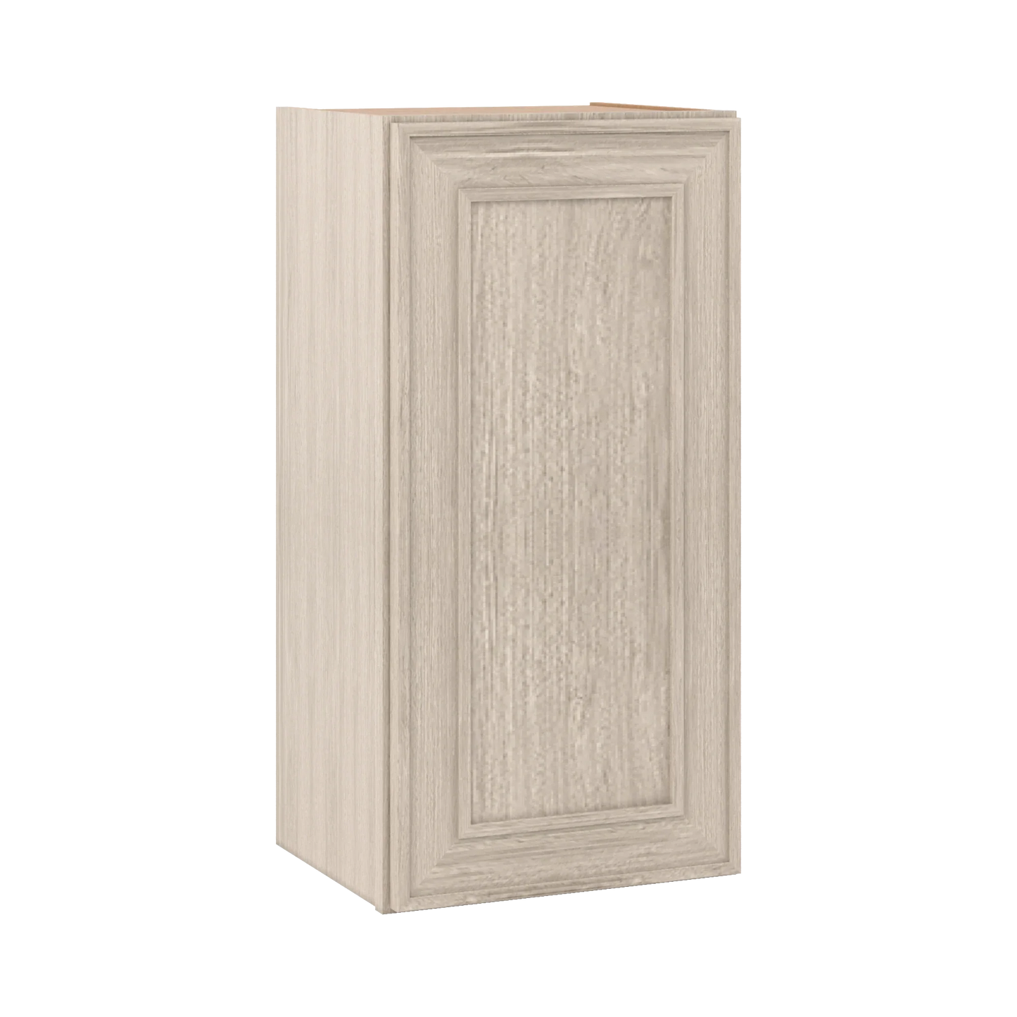Ivory Elegant Craftsman Shaker W1530 wall cabinet – close angle view, RTA kitchen cabinet