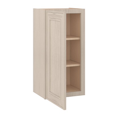 Ivory Elegant Craftsman Shaker W1530 wall cabinet – open angle view, RTA kitchen cabinet