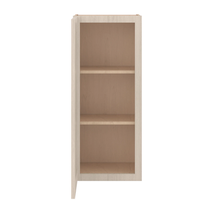 Ivory Elegant Craftsman Shaker W1536 wall cabinet – open front view, RTA kitchen cabinet