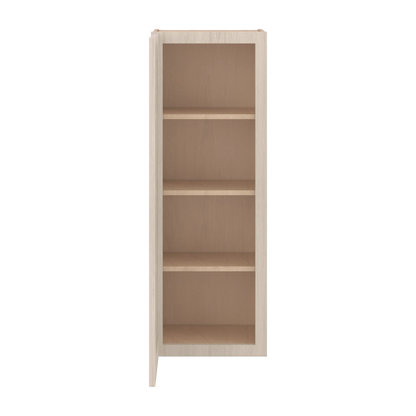 Ivory Elegant Craftsman Shaker W1542 wall cabinet – open front view, RTA kitchen cabinet