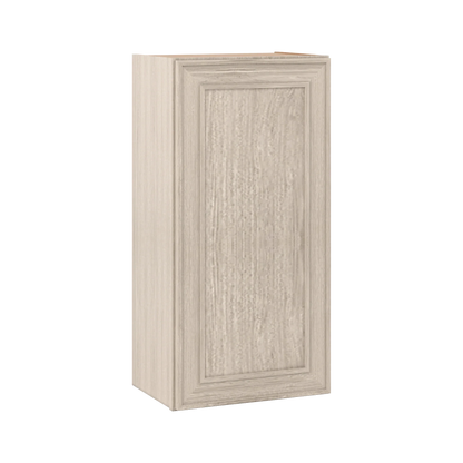 Ivory Elegant Craftsman Shaker W1836 wall cabinet – close angle view, RTA kitchen cabinet