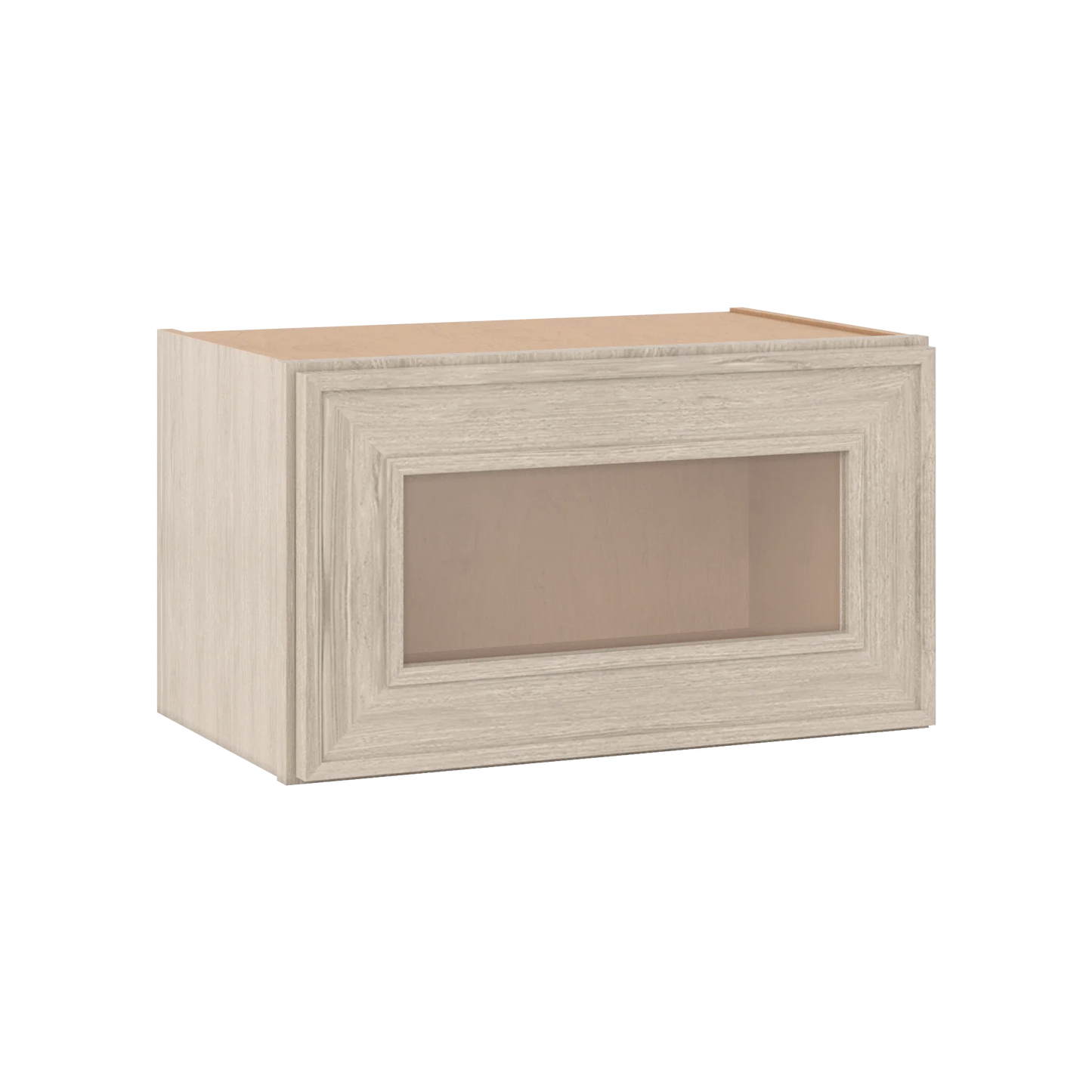 Ivory Elegant Craftsman Shaker W2112GD wall cabinet – close angle view, RTA kitchen cabinet