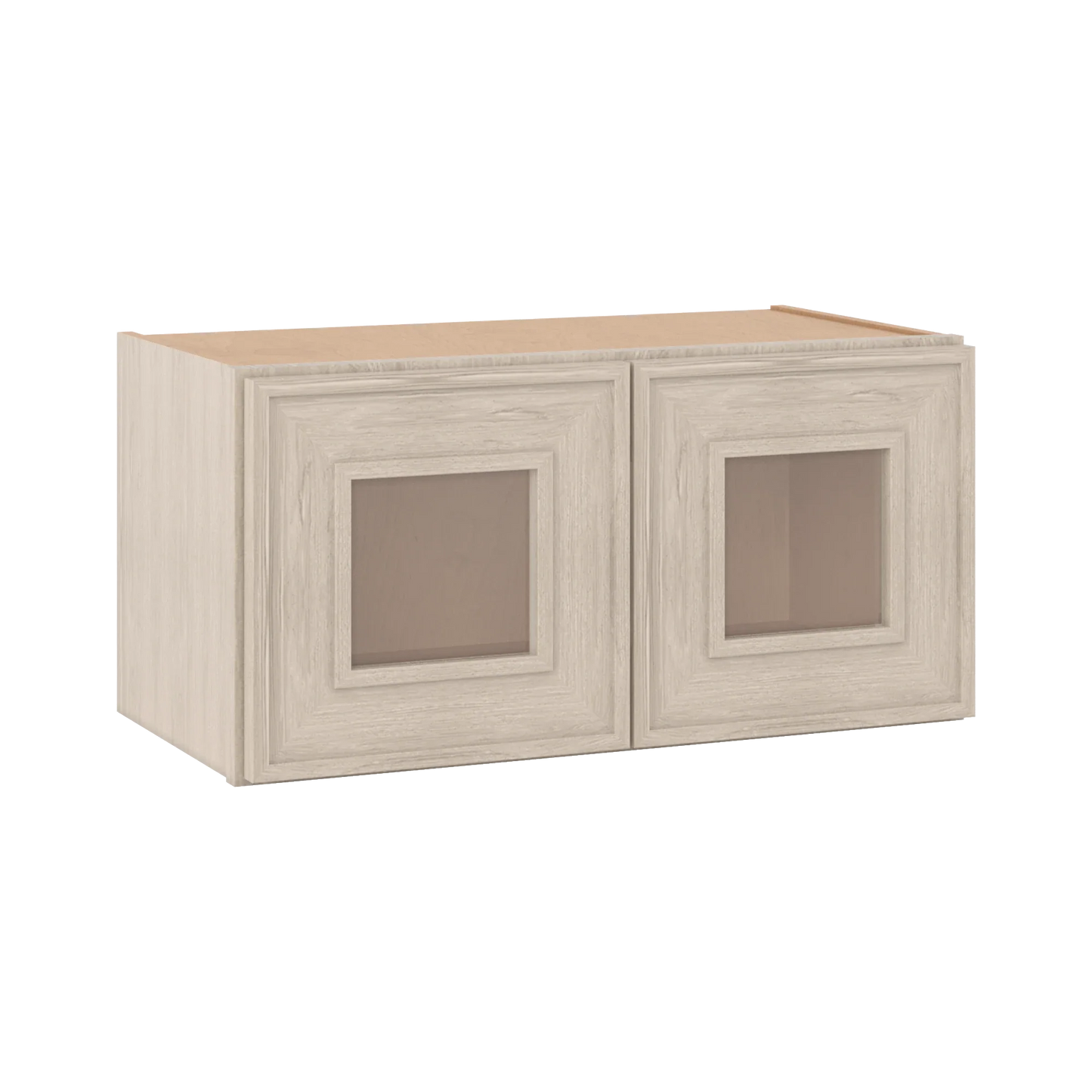 Ivory Elegant Craftsman Shaker W2412GD wall cabinet – close angle view, RTA kitchen cabinet