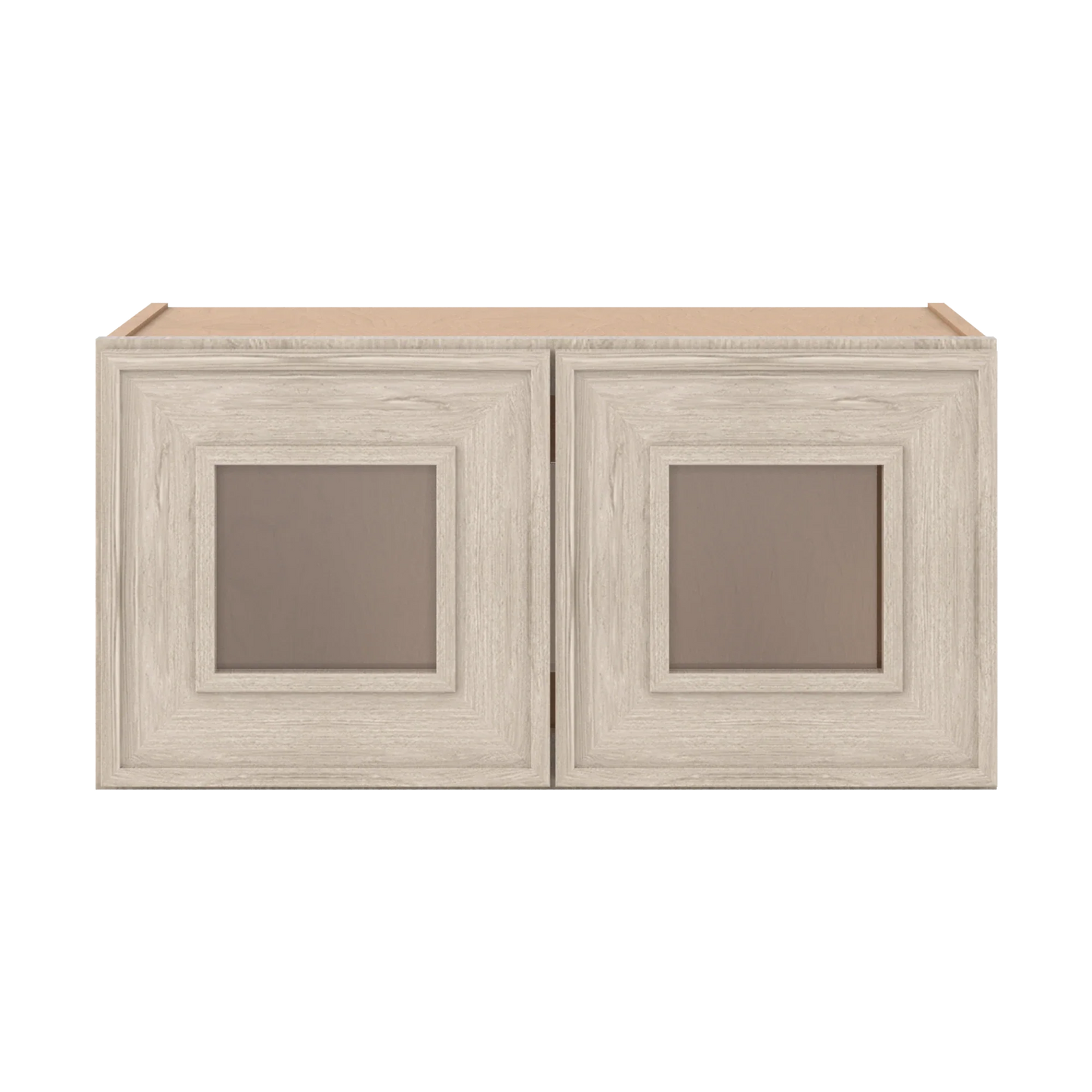 Ivory Elegant Craftsman Shaker W2412GD wall cabinet – close front view, RTA kitchen cabinet