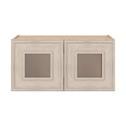 Ivory Elegant Craftsman Shaker W2412GD wall cabinet – close front view, RTA kitchen cabinet