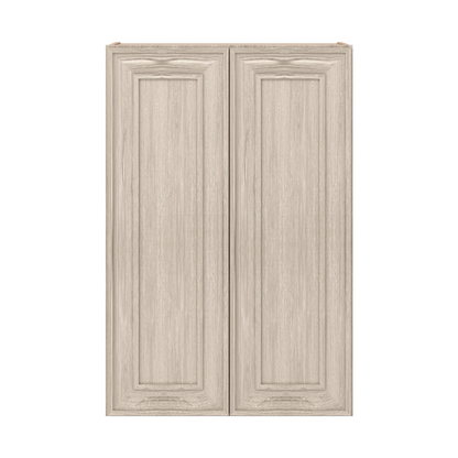 Ivory Elegant Craftsman Shaker W2436 wall cabinet – close front view, RTA kitchen cabinet