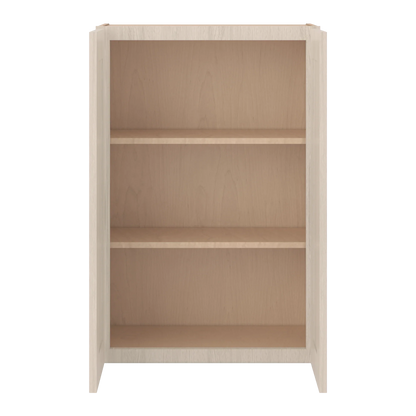 Ivory Elegant Craftsman Shaker W2436 wall cabinet – open front view, RTA kitchen cabinet